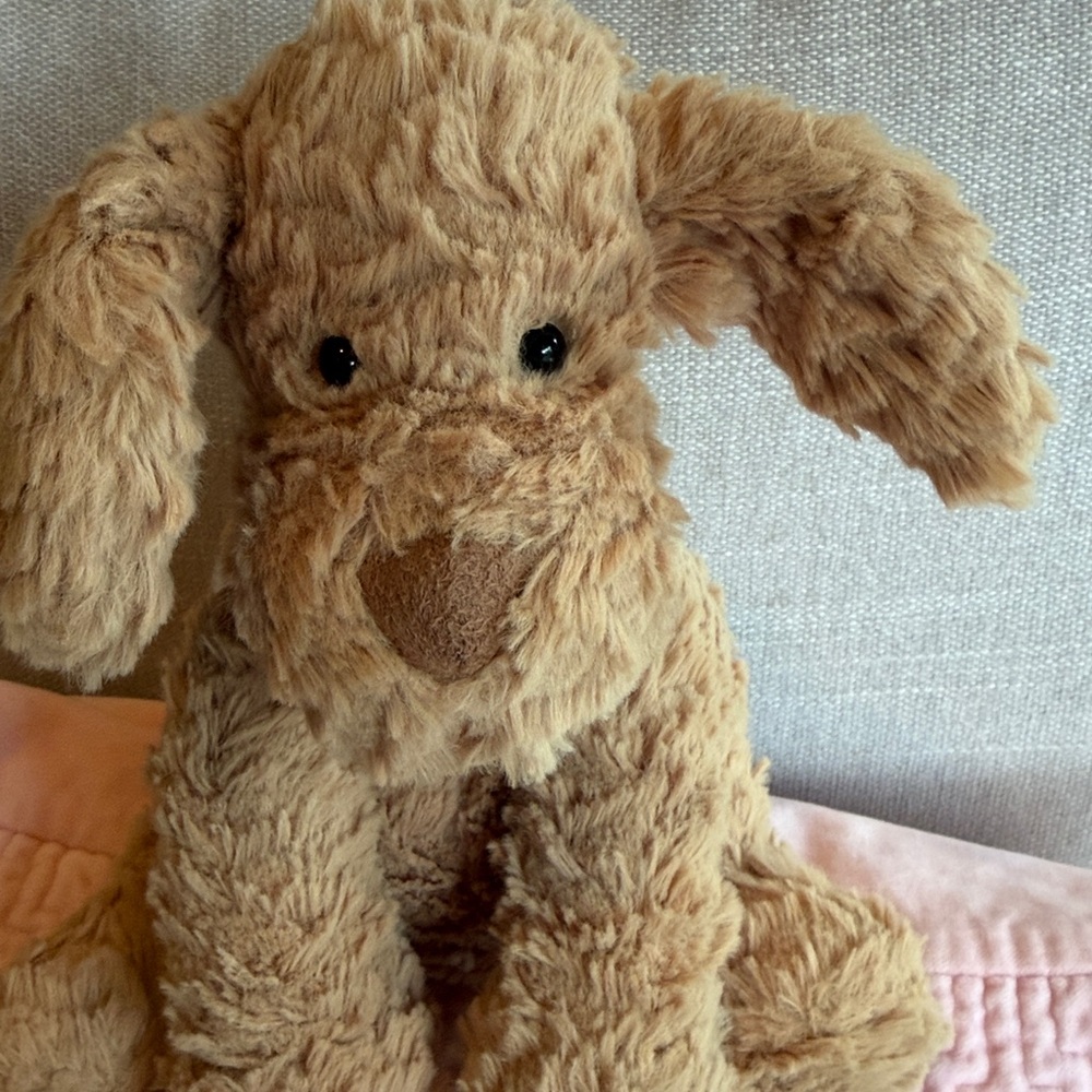 Jellycat Fuddlewuddle Puppy Brown Retired Dog Lovey Security Stuffed Animal - Picture 3 of 3